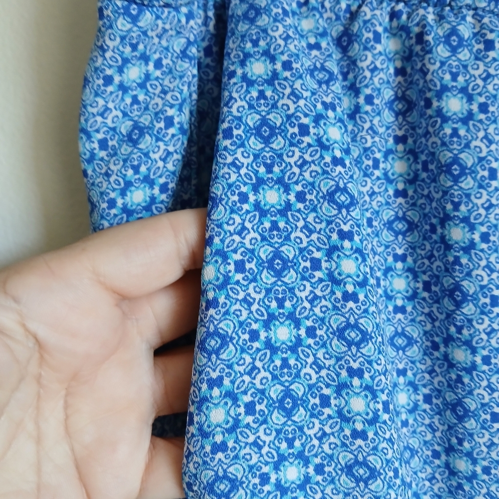 Gap Pull On Pants Size XL Pockets Blue White - Picture 5 of 10